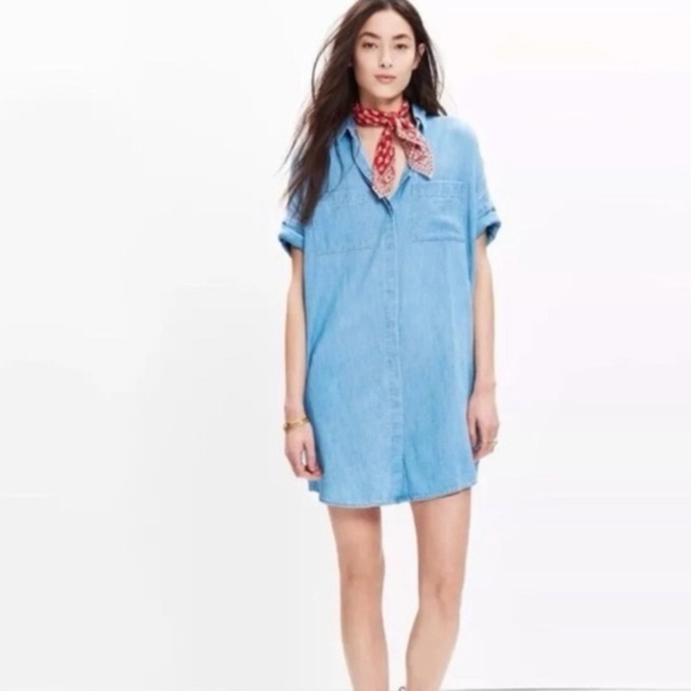 EUC MADEWELL Denim Courier Shirtdress #F0627